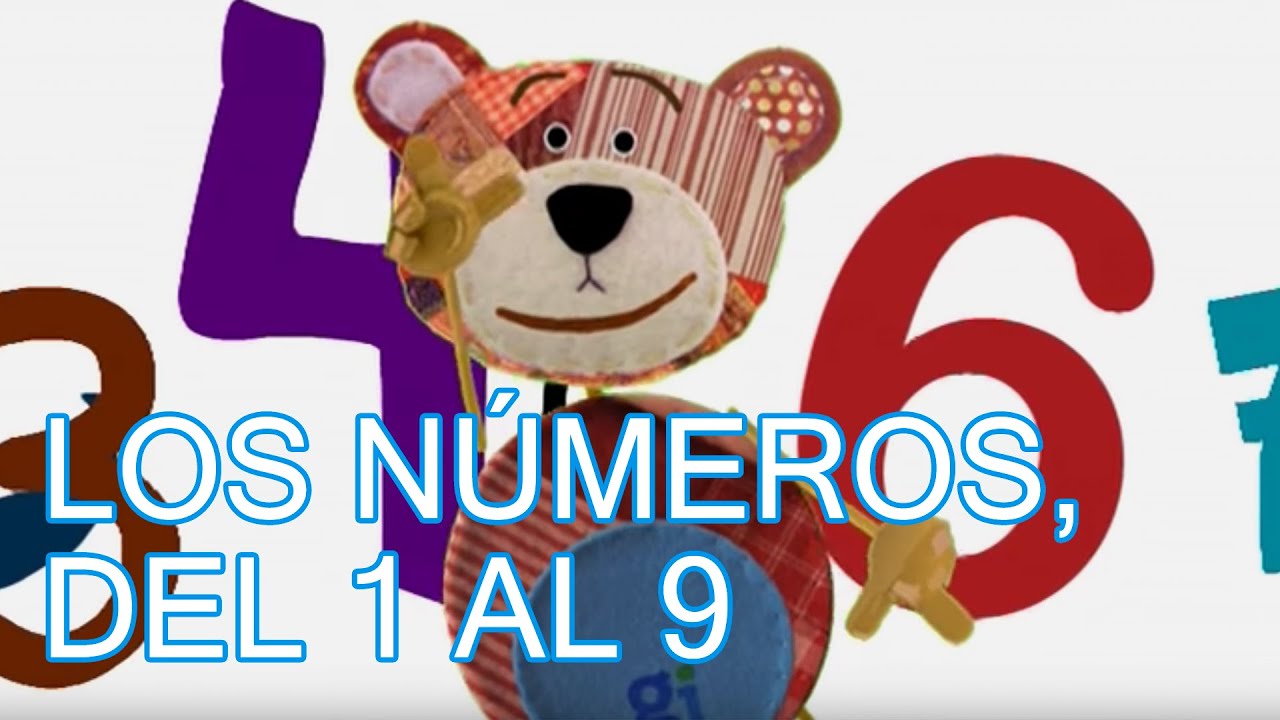 Los números, del 1 al 9. Canción infantil, música para niños