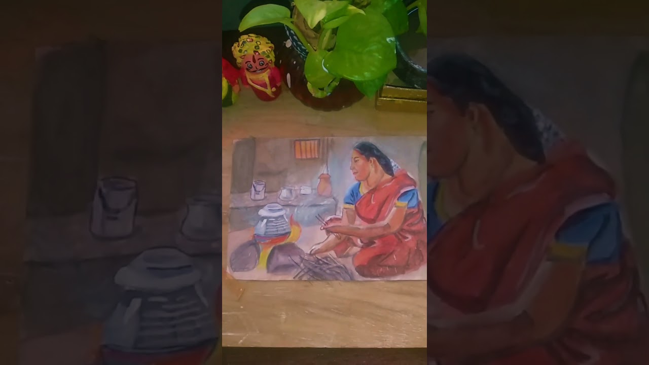 watercolor painting😍#shots #artwork #viral #drawing