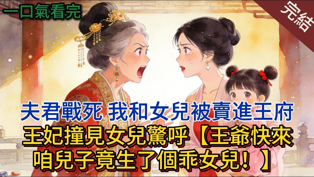 夫君戰死，我和女兒被賣進王府，王妃撞見女兒驚呼：王爺快來，咱兒子竟生了個乖女兒！#小说 #小说推荐 #完結 #古言 #一口气看完 #有声小说