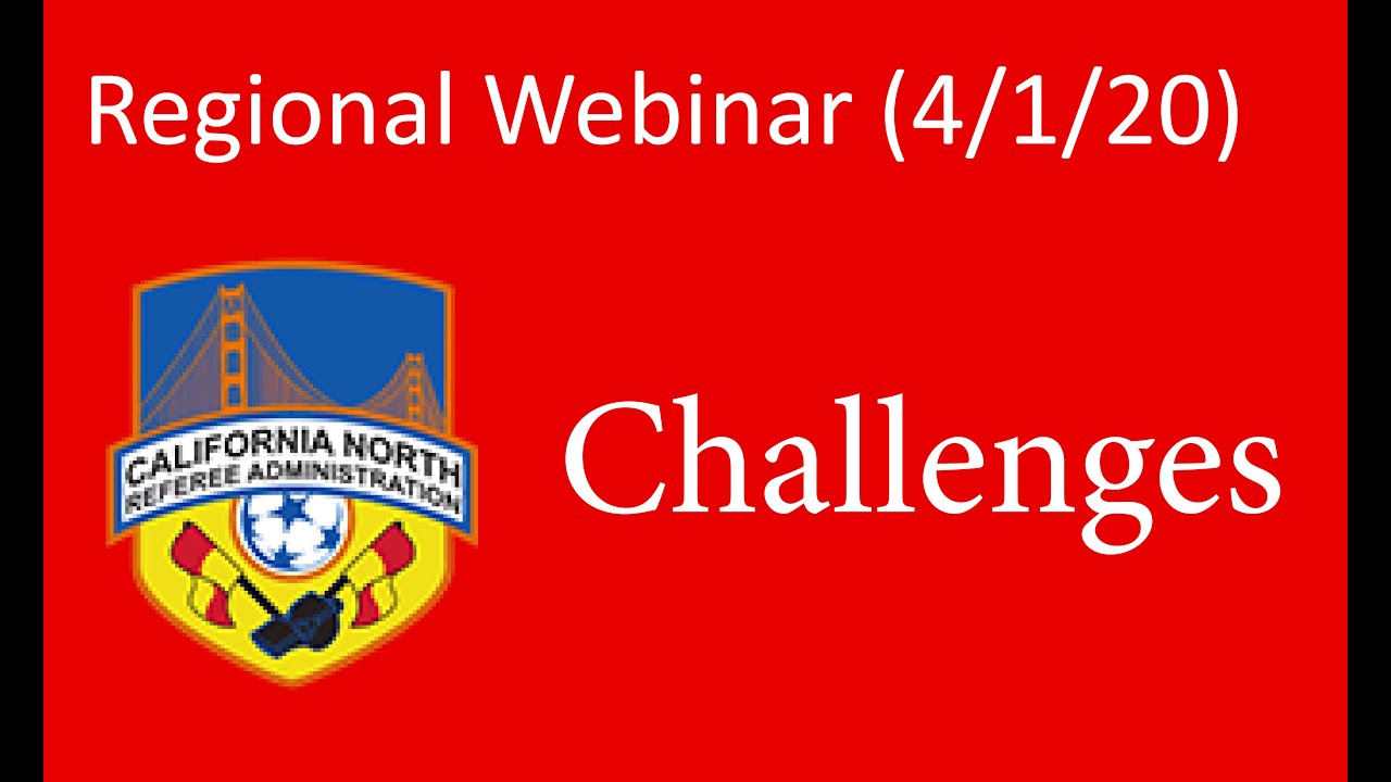 Challenges - CNRA Webinars