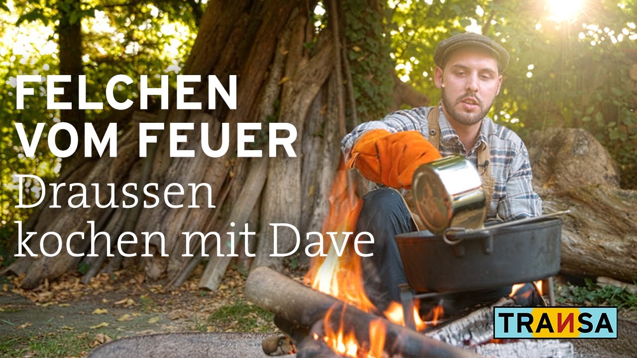 Outdoor-K&uuml;che: Felchen vom Feuer mit Pilaw-Reis und Zitronen-Dill-Rahmsauce│Transa Travel & Outdoor