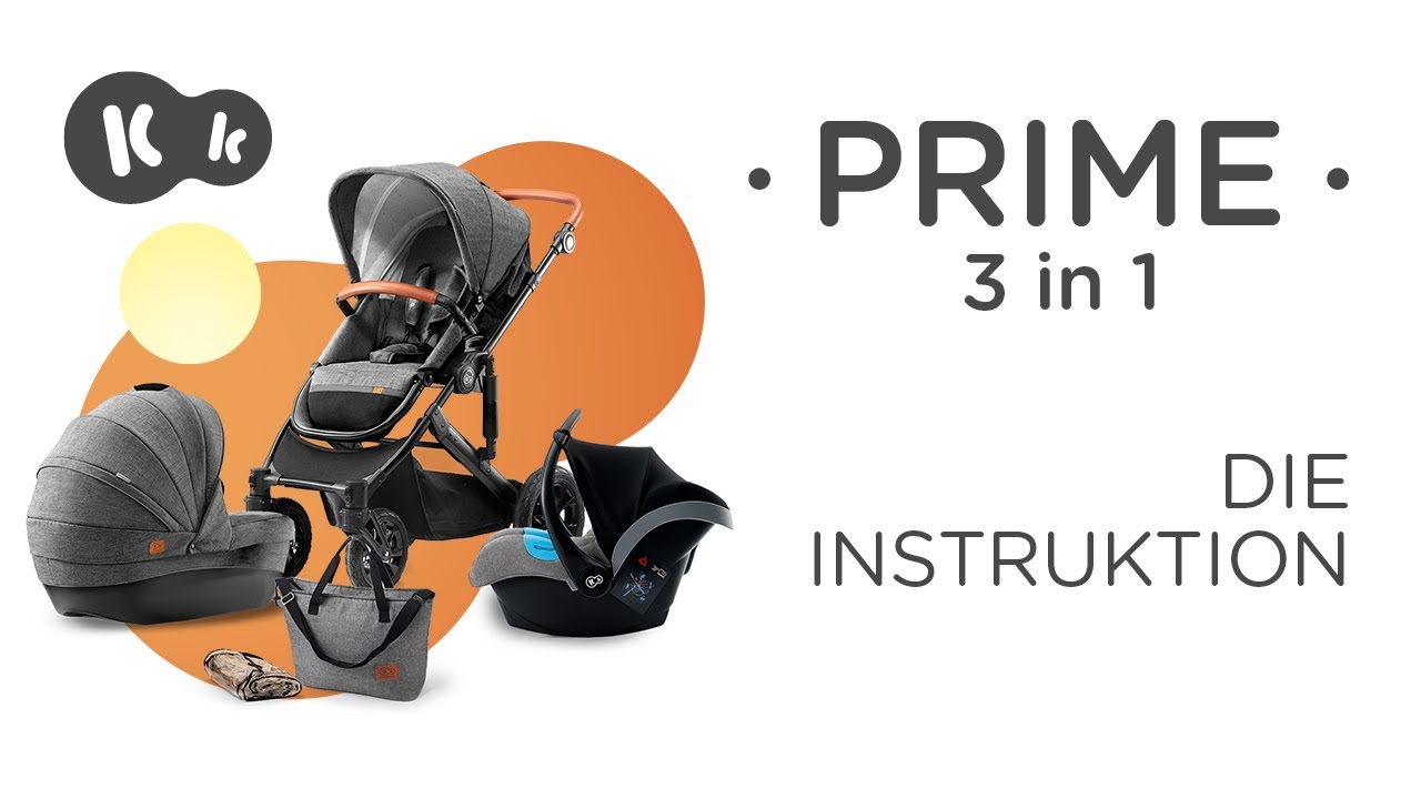 PRIME 3 in 1-Kinderwagen von Kinderkraft | Montageanleitung