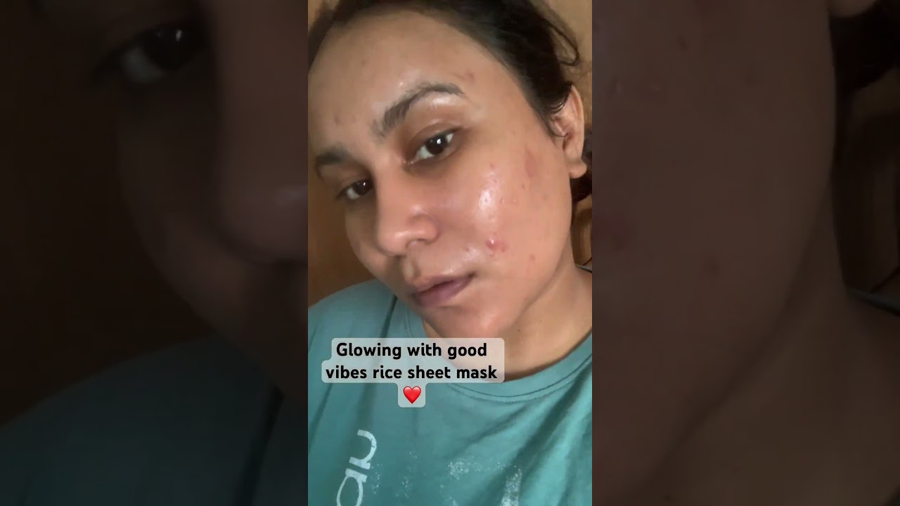 Good vibes sheet mask review❤️ #shortvideo #ashortaday #makeupshorts