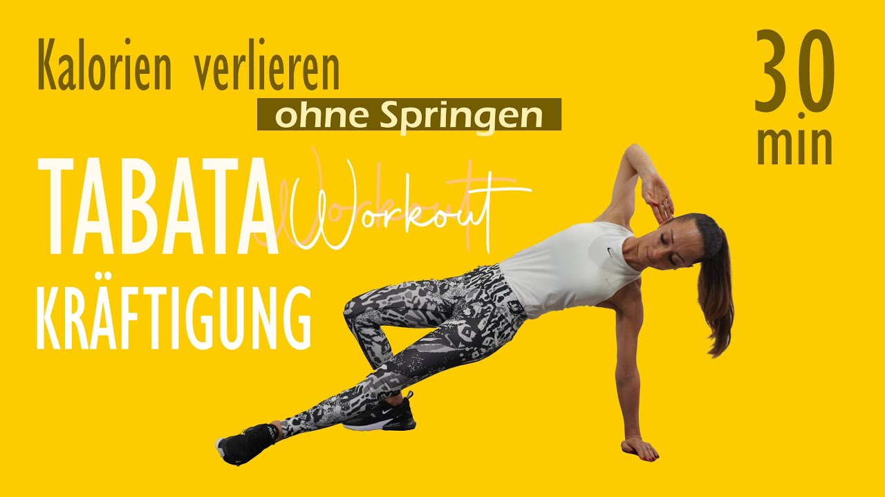 TABATA WORKOUT KRÄFTIGUNG / schnell Kalorien verbrennen ohne Springen | Katja Seifried