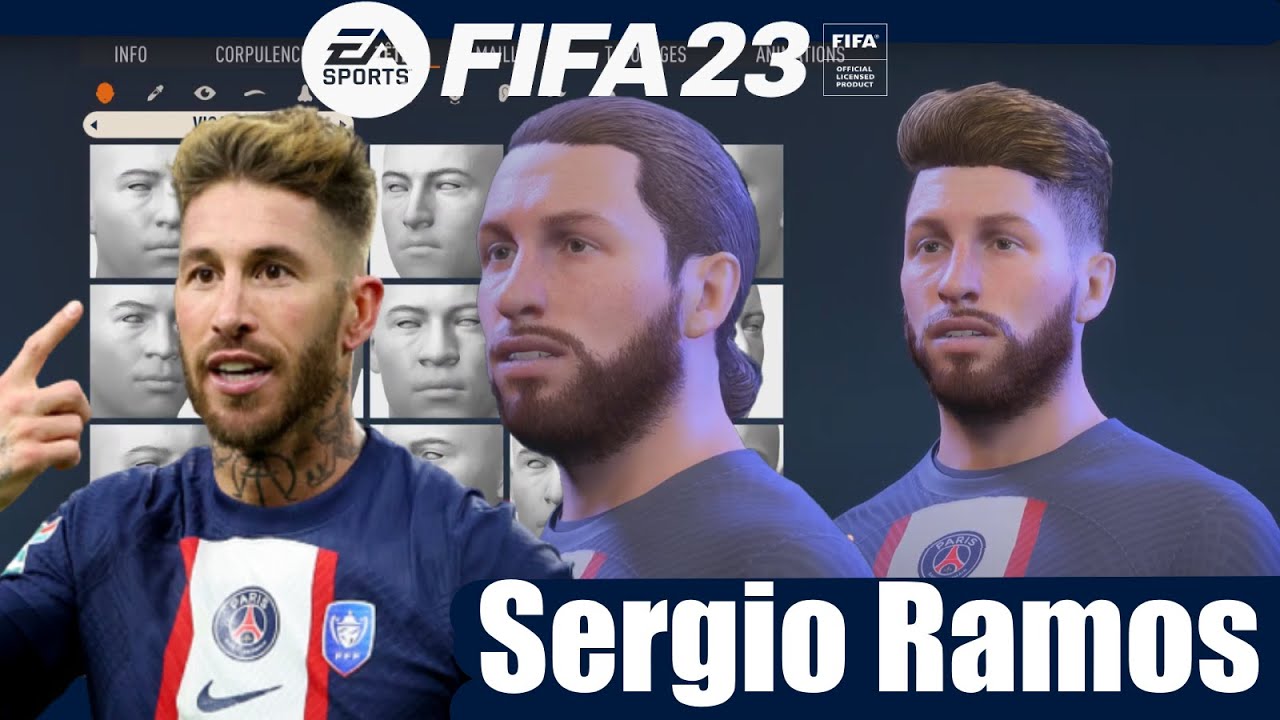 FIFA 23 - Create Sergio Ramos Pro Clubs (Face Creation)