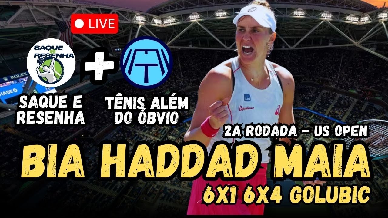 🔥 AO VIVO: Bia Haddad avança e Fonseca cai | Resenha do US OPEN! Saque e Resenha + Alemzão