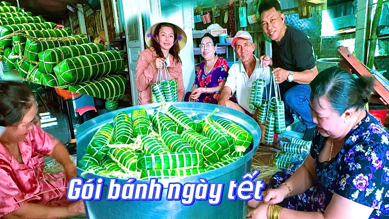 GÓI BÁNH TÉT NGÀY TẾT / 70 TUỔI BA MÌNH VẪN CÒN GÓI BÁNH TÉT 
