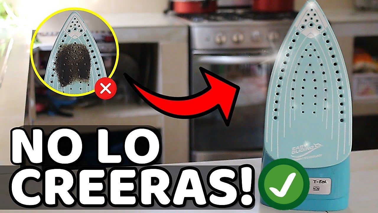 ✅ Cómo LIMPIAR Mi PLANCHA QUEMADA 💨 ▶ Limpieza Plancha de Ropa ¿Cómo limpiar el sarro de la plancha?