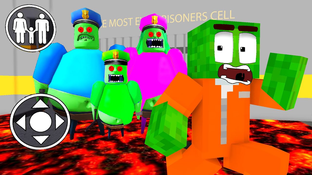 BARRY SECRET ZOMBIE FAMILY FLOOR IS LAVA ESCAPE ( SCARY OBBY ) - Roblox Animation