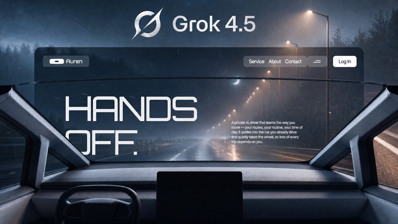 Создаем этот скролл-сайт с помощью НОВОГО Grok 4.5
