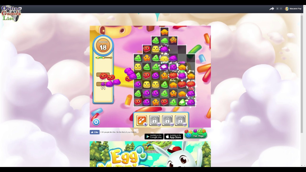Macaron Pop gameplay (levels 13 - 20)