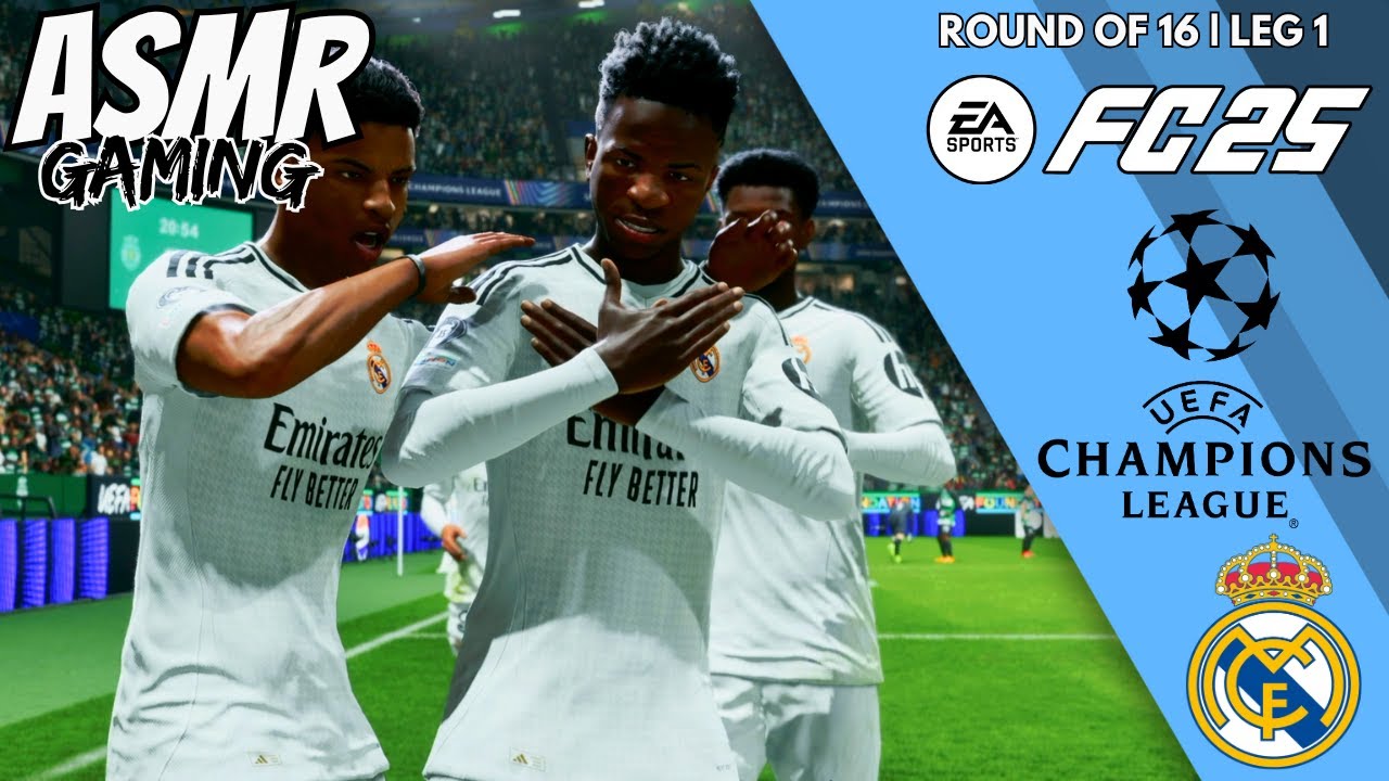 Gaming ASMR 💤 FC 25 UCL Tournament | Round of 16 starts NOW! 😴 Soft Whispering 🎧 Controller Sounds 🎮