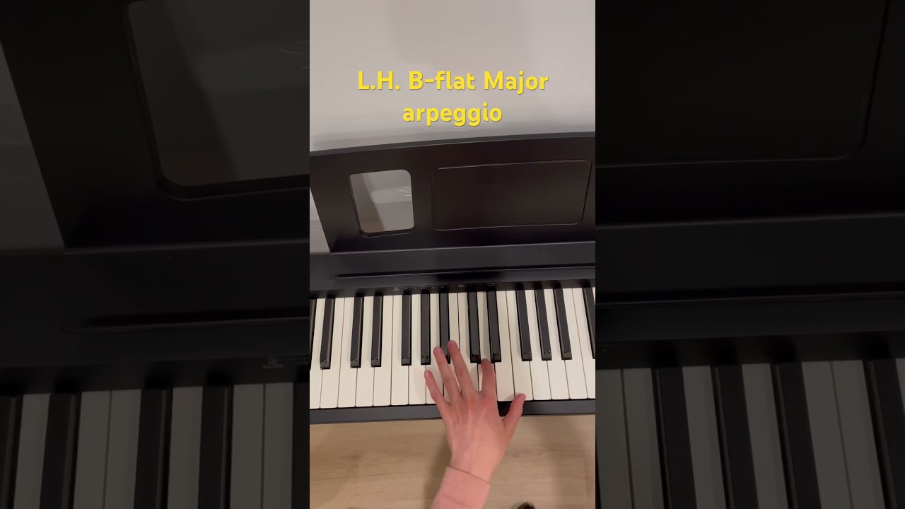 L.H. B-flat Major arpeggio