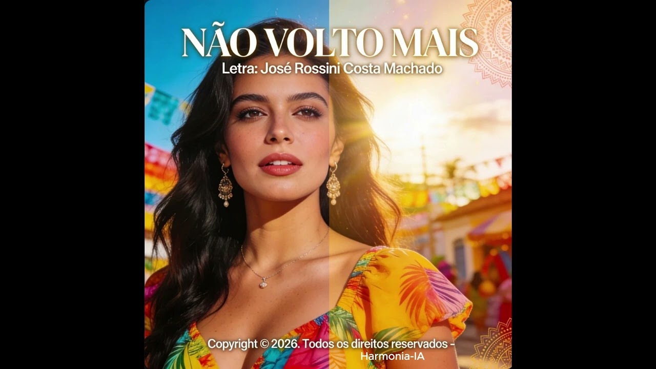 Composições Autorais - Não Volto Mais -  Composição de: José Rossini Costa Machado.
