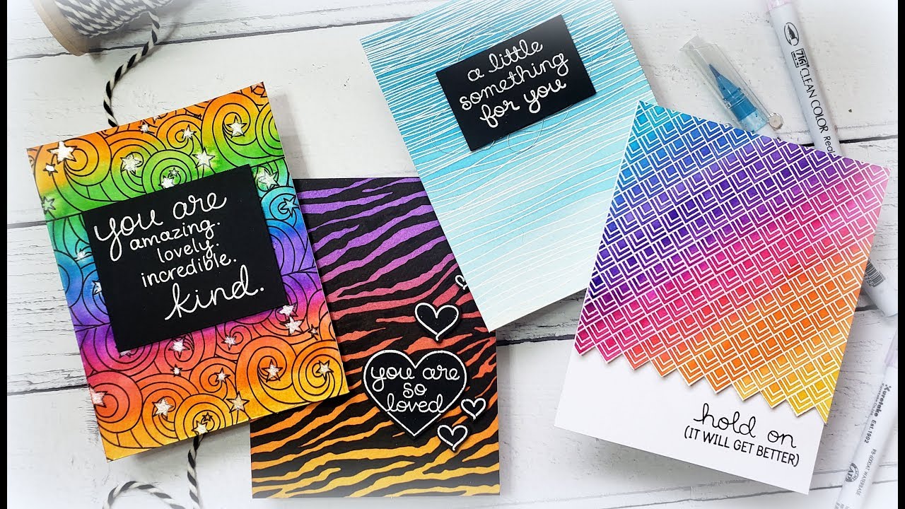 Background Stamps 4 Ways: Am I A Perfectionist?