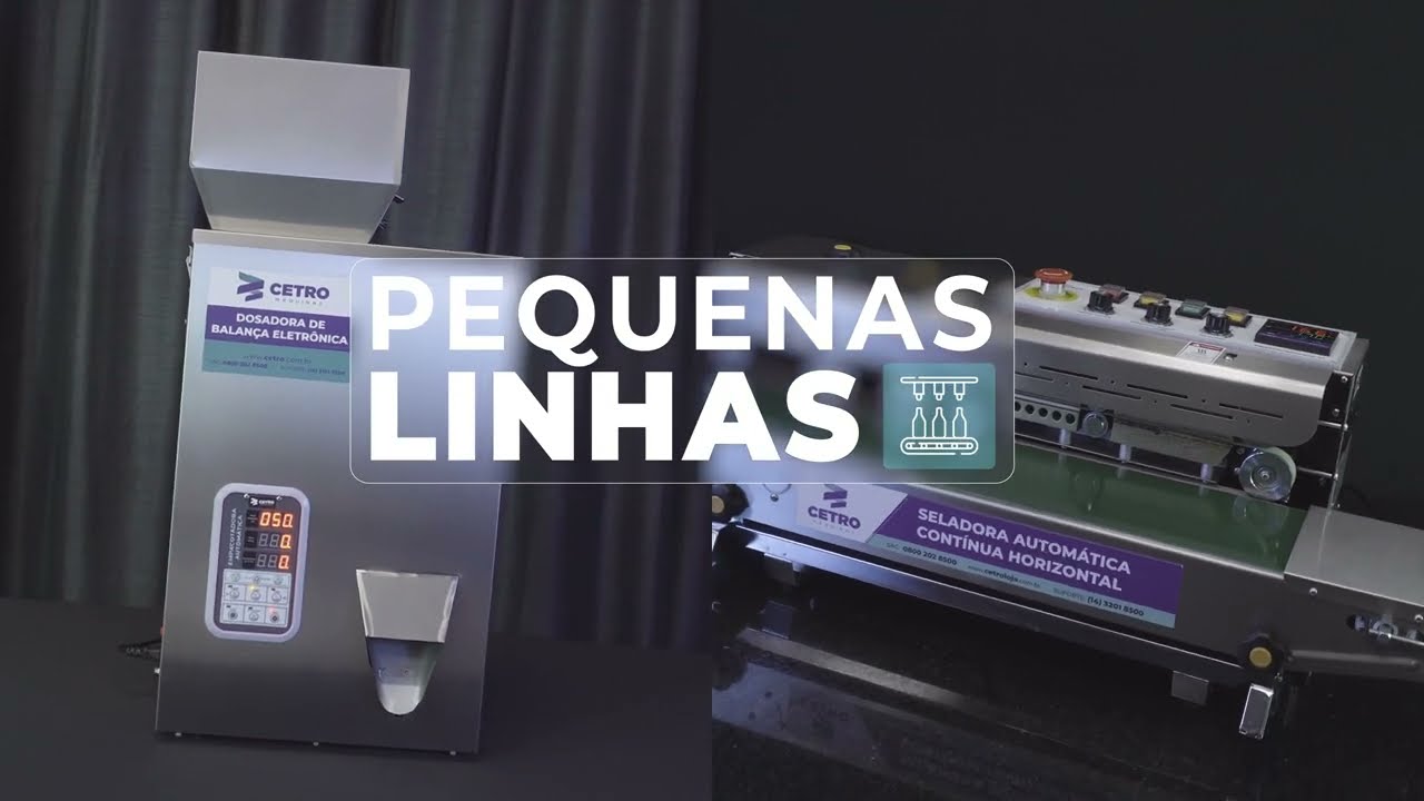 Mini Linha de Produ&ccedil;&atilde;o - Dosadora + Seladora