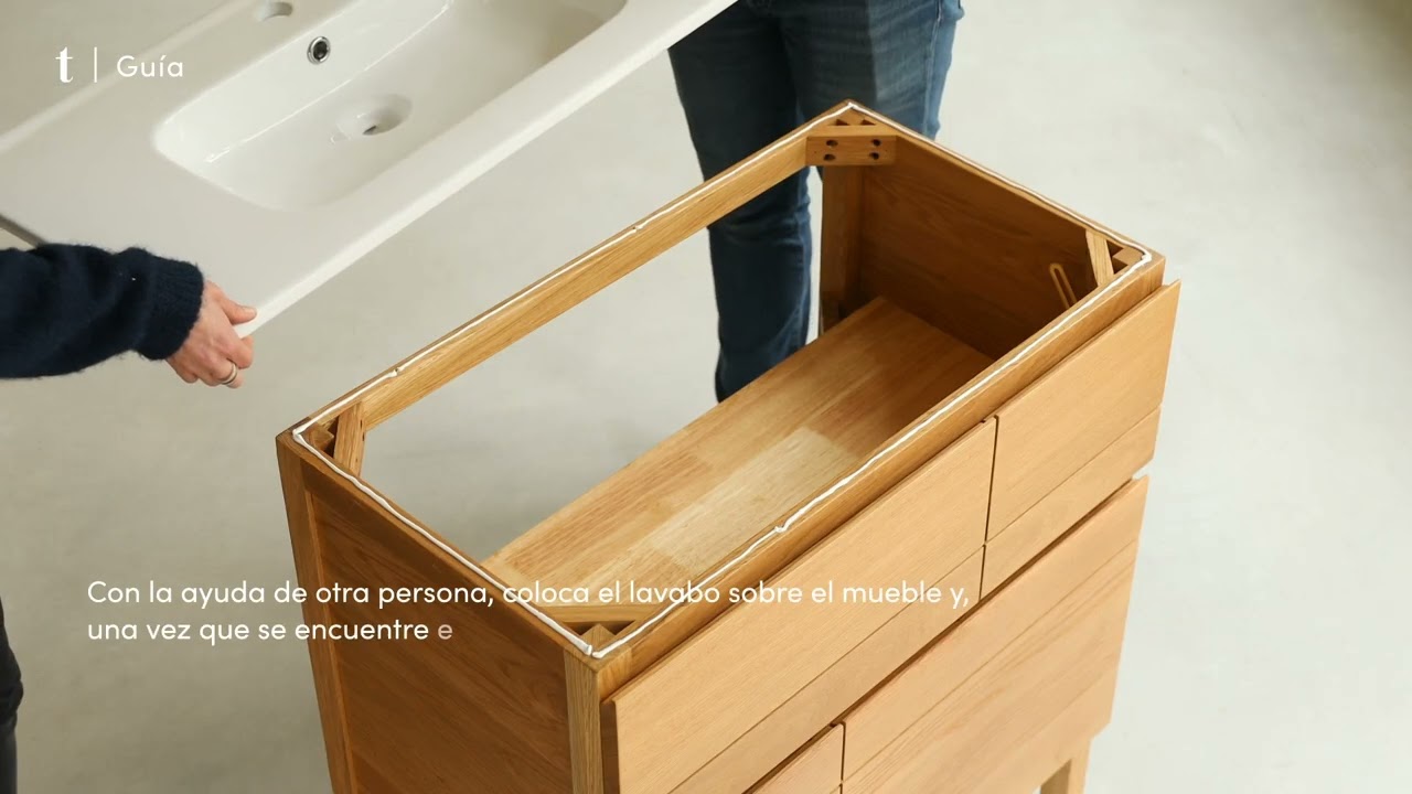 Tikamoon - Instalaci&oacute;n de un lavabo encastrado