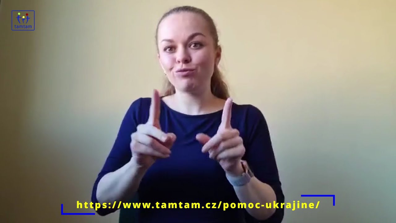 Nab&iacute;dka služeb CDS Tamtam pro Ukrajince v ČR - Irina Čepjuk (UZJ/Українська мова жестів)