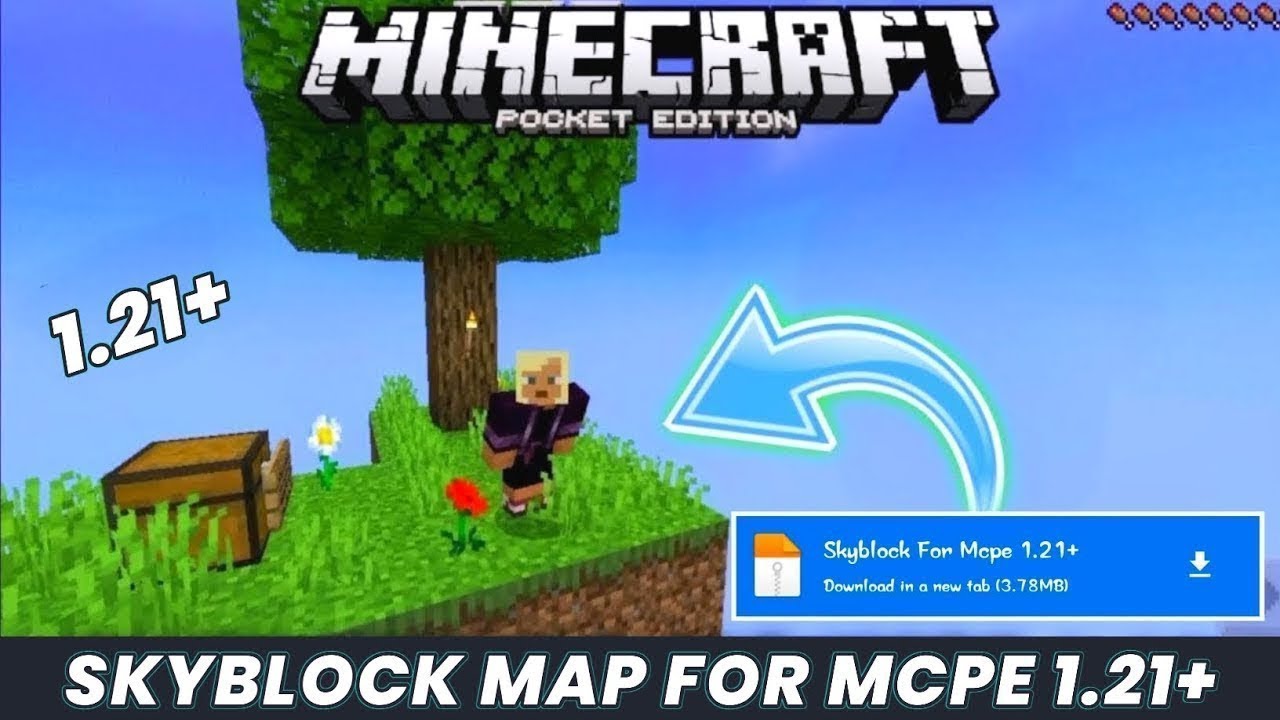 Skyblock for minecraft pe 1.21+ | skyblock minecraft pe 1.21.71 | Skyblock map for mcpe
