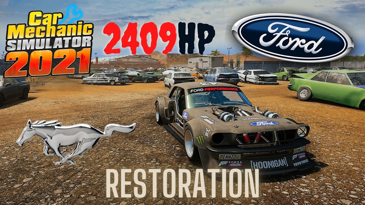 FORD MUSTANG RTR HOONICORN tuning restoration - Car Mechanic Simulator 21 gameplay pc 4K