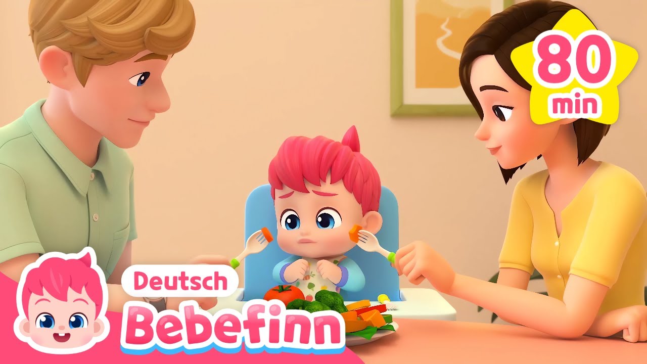 Essen mit guten Manieren 🍽️ | Mix | Guten Abend Lied und mehr | Bebefinn Deutsch - Kinderlieder