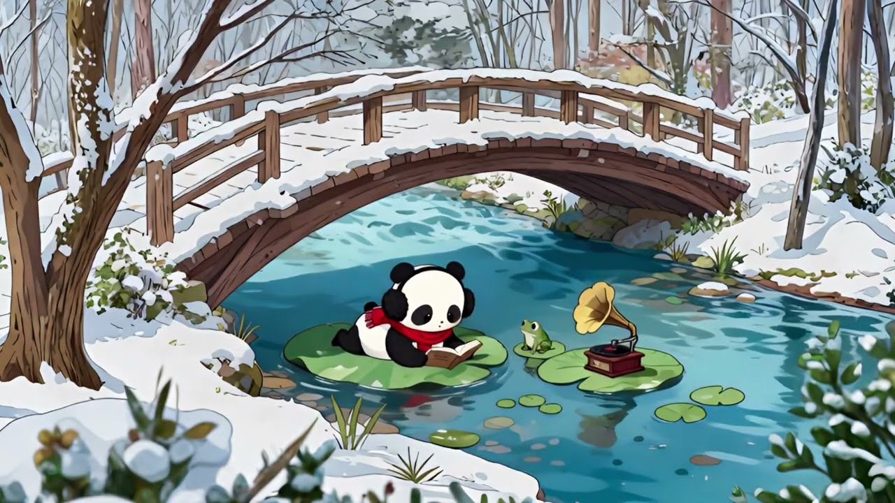 you deserve some peace 🌿❄️ | Chill Lo-fi Jazz for Study, Focus w/ Nature Ambience