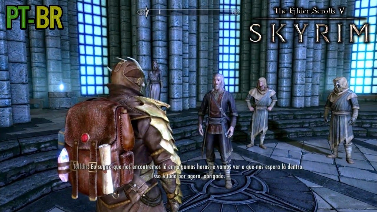 SKYRIM PT-BR | COL&Eacute;GIO DE WINTERHOLD - Miss&atilde;o #1: PRIMEIRAS LI&Ccedil;&Otilde;ES! (PS4 1080p)