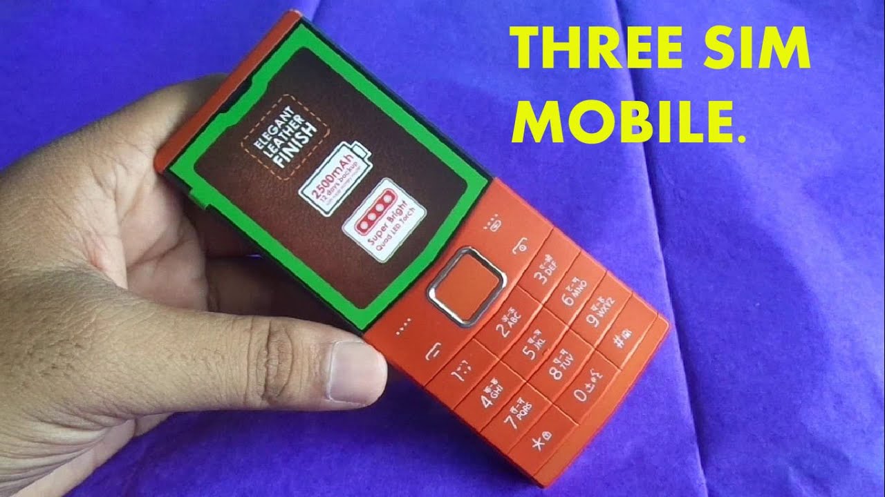 Triple sim mobile / itel power 430 unboxing.
