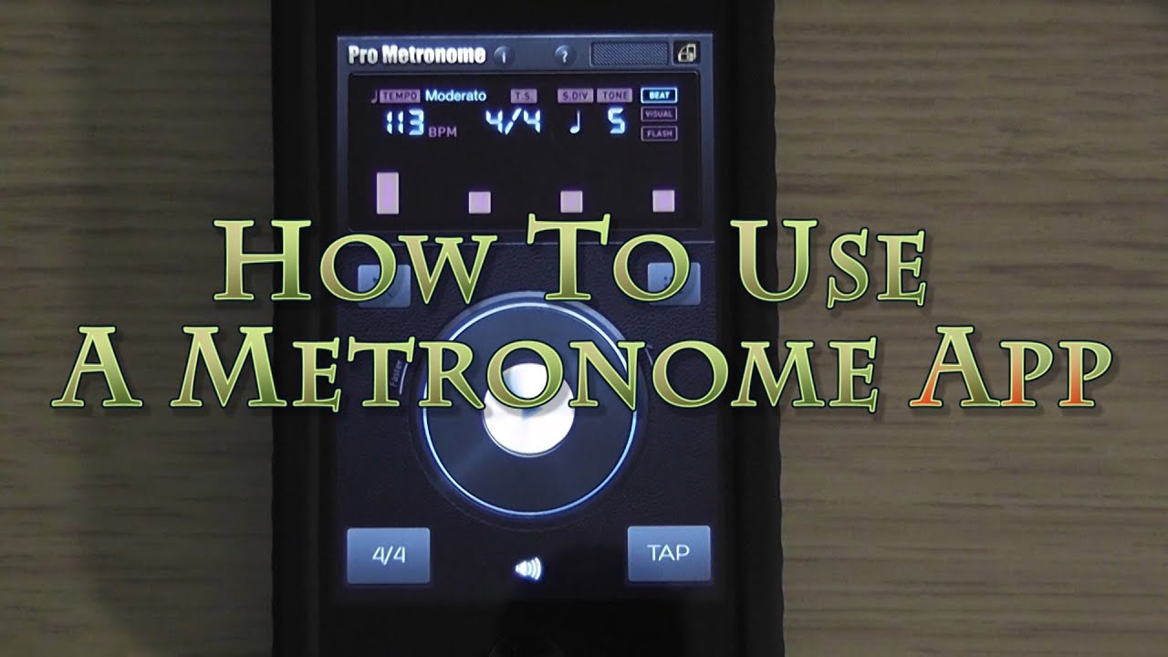 How To Use A Metronome App