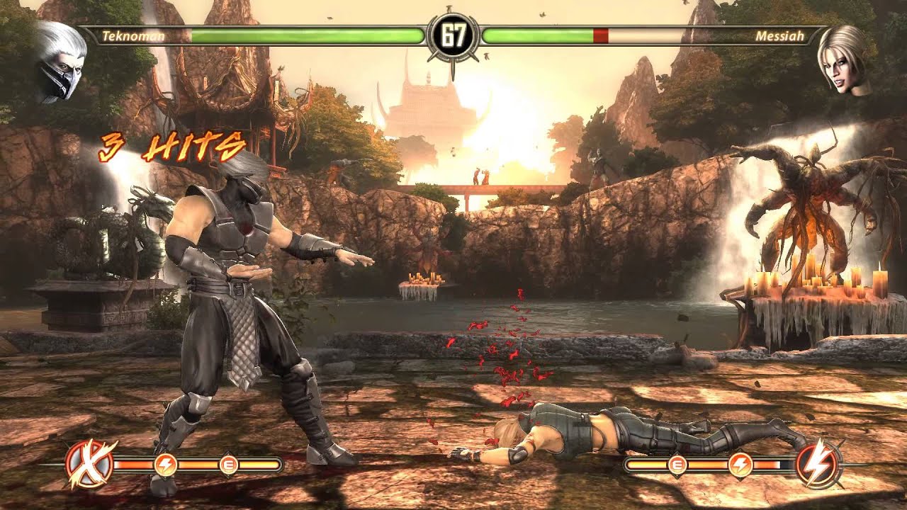 Mortal Kombat Komplete Edition Smoke VS Sonya Blade 60 FPS!!!(PC)