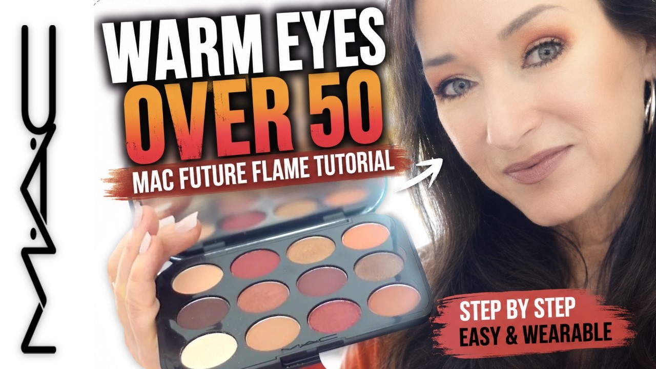 MAC Fall Eyeshadow Tutorial for Mature Hooded Eyes Over 50 | Easy Copper Brown Autumn Palette Look