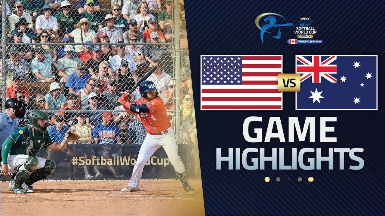 HIGHLIGHTS | 🇺🇸 USA vs 🇦🇺 Australia | WBSC Men's Softball World Cup Finals 2025