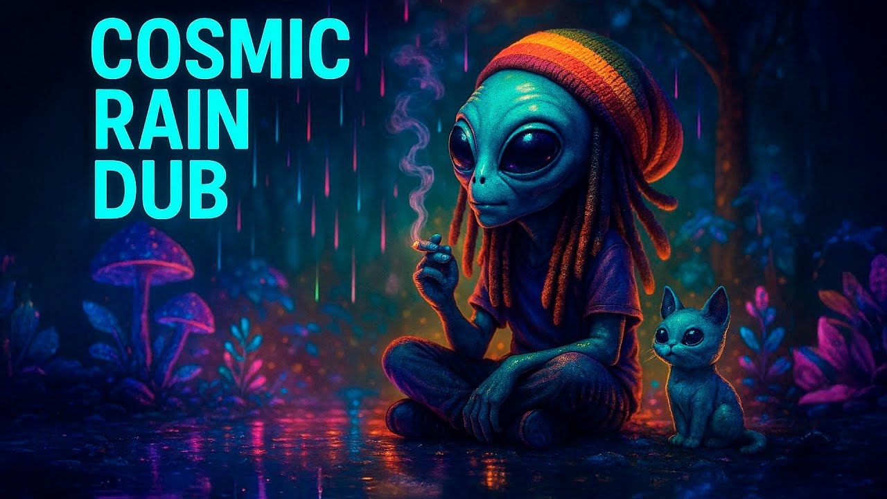 Cosmic Rain Dub | Relaxing Psy-Reggae Ambience 🌧️👽