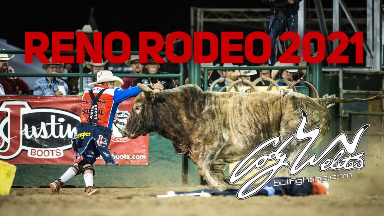RENO RODEO 2021, Катание на быках, АВАРИИ И СПАСТИ - Джей Би Мони побеждает во всем!