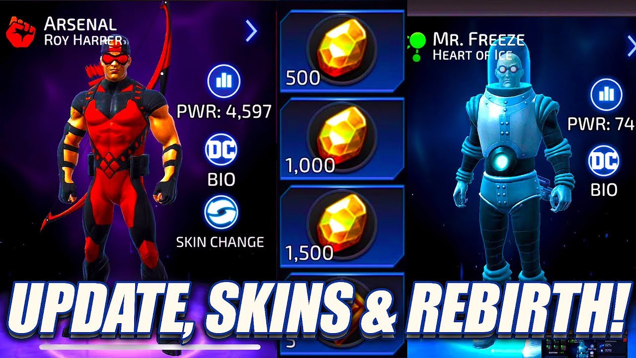 *NEW* UPDATE, SKINS, REBIRTH AND MORE! - DC Legends