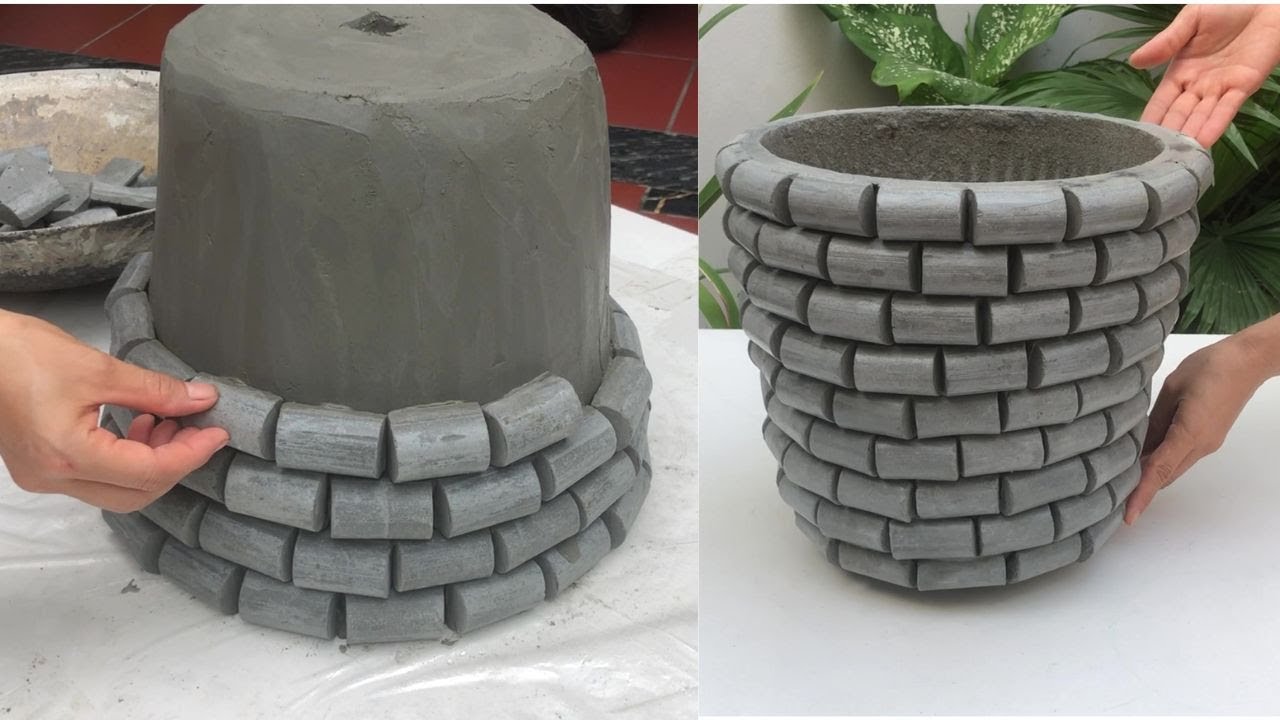Ideas for making outstanding cement plant pots for your garden