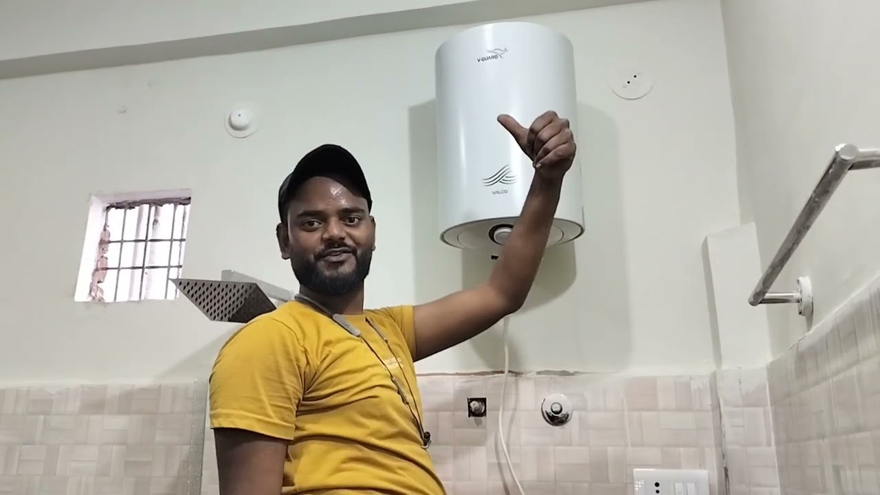 V-Guard geyser installation in Shirkhidi gaon #hotwatertank#youtubevideo #trending  🛠️🛠️💯✅