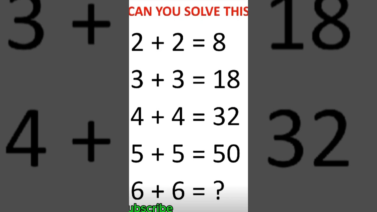 Can you solve this puzzle 😱#maths #daily #mathematics #viral