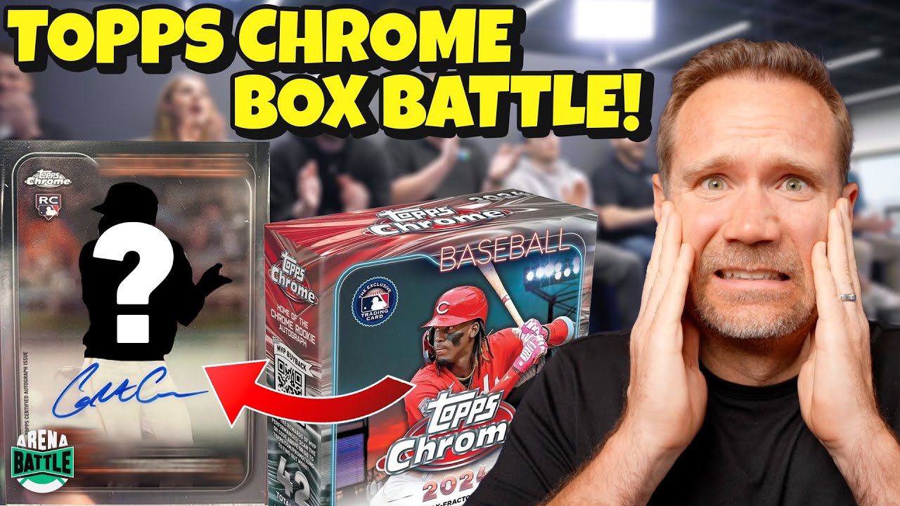 BIG AUTO ROOKIE PULL 🔥 2024 Topps Chrome Baseball BOX BATTLE!