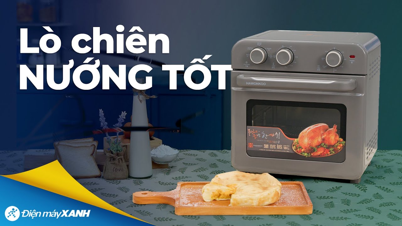 LÒ CHIÊN KHÔNG DẦU nhưng vẫn có thể nướng bánh ngon lành