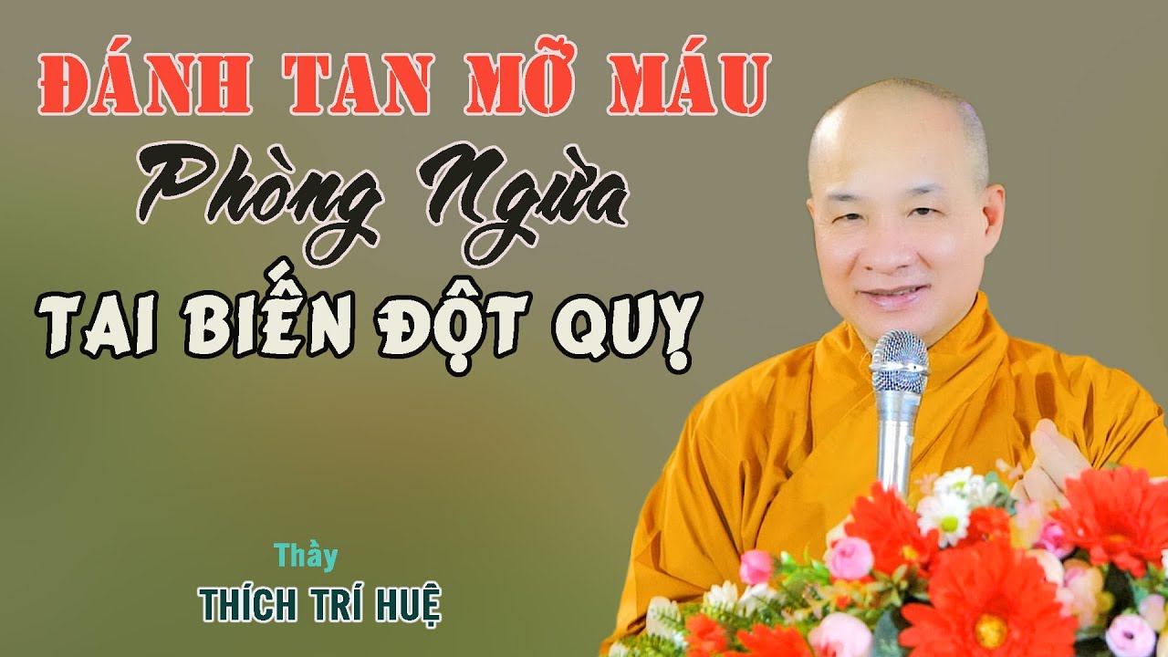 Cách Làm Giảm Mỡ Máu Phòng Ngừa Tai Biến Đột Quỵ - Cực hay. Thầy Thích Trí Huệ sức khỏe