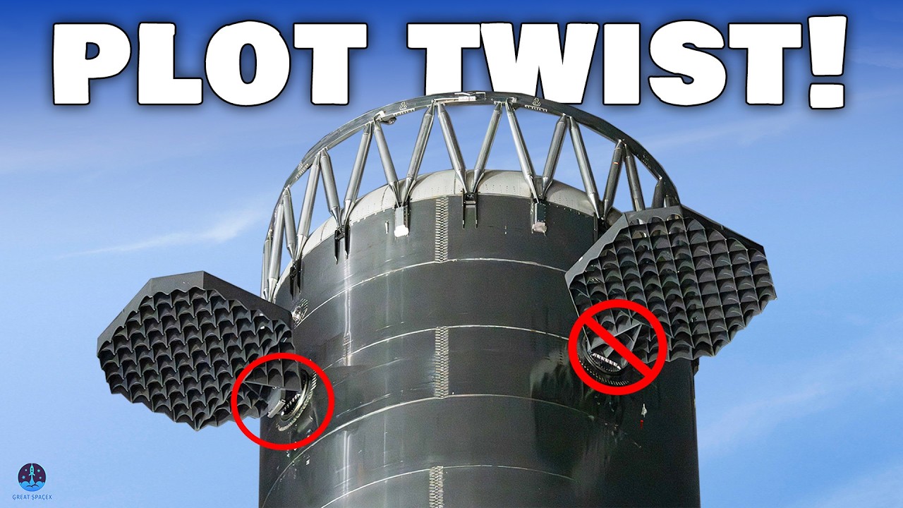 Гениальные усовершенствования компанией SpaceX решетчатых стабилизаторов Starship Super Heavy пор...