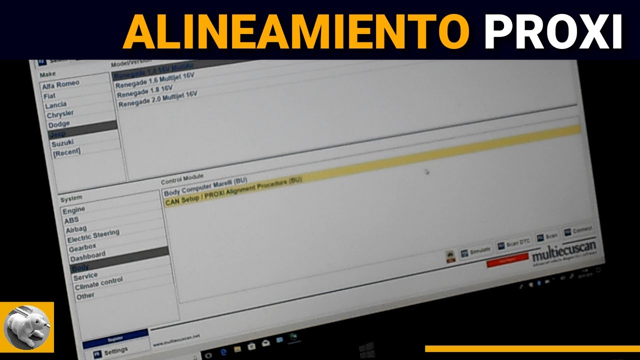 Alineamiento Proxi ( Fiat, Alfa Romeo, JEEP)