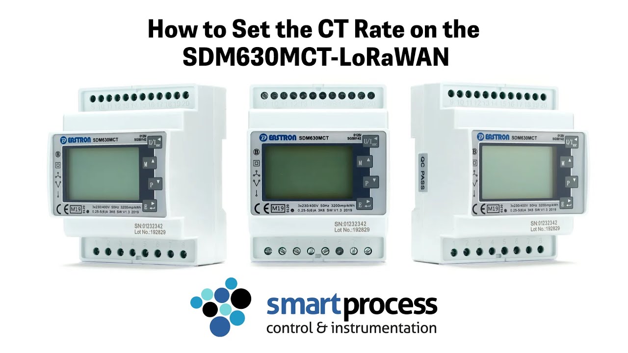 How to set the CT Rate on the Eastron SDM630MCT-LoRawan