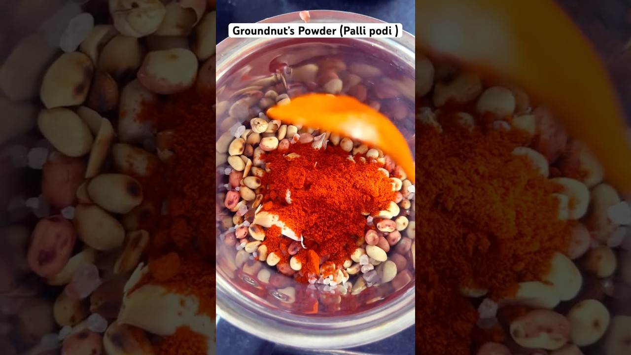 Groundnuts powder (palli podi) for Breakfast and Rice #pallipodi #groundnuts #groundnut #recipe