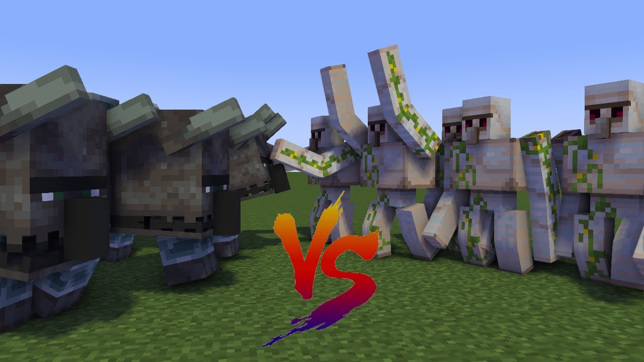 100 Verw&uuml;ster VS Golem  Minecraft