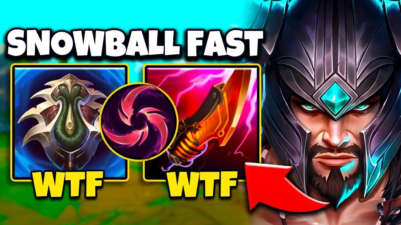 The Most OPPRESSIVE way to Play Tryndamere Jungle (SNOWBALL FAST)