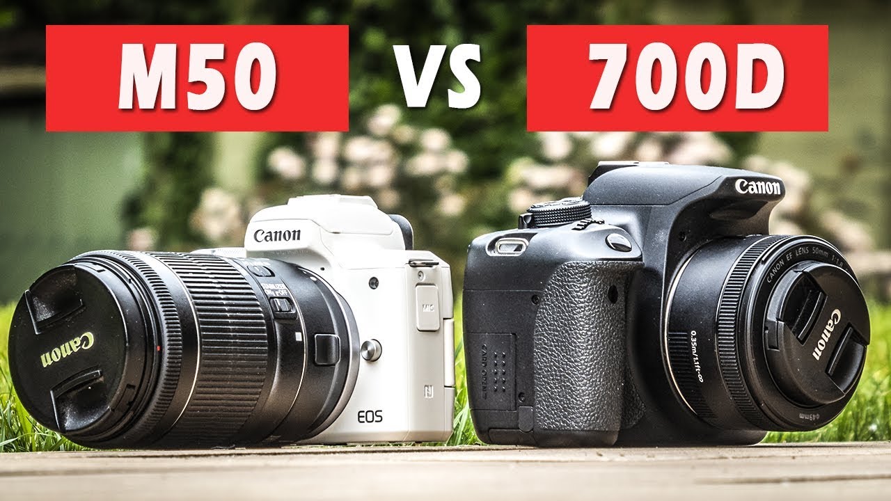 COMPARAISON CANON EOS M50 vs 700D - 5 ans d'écart !
