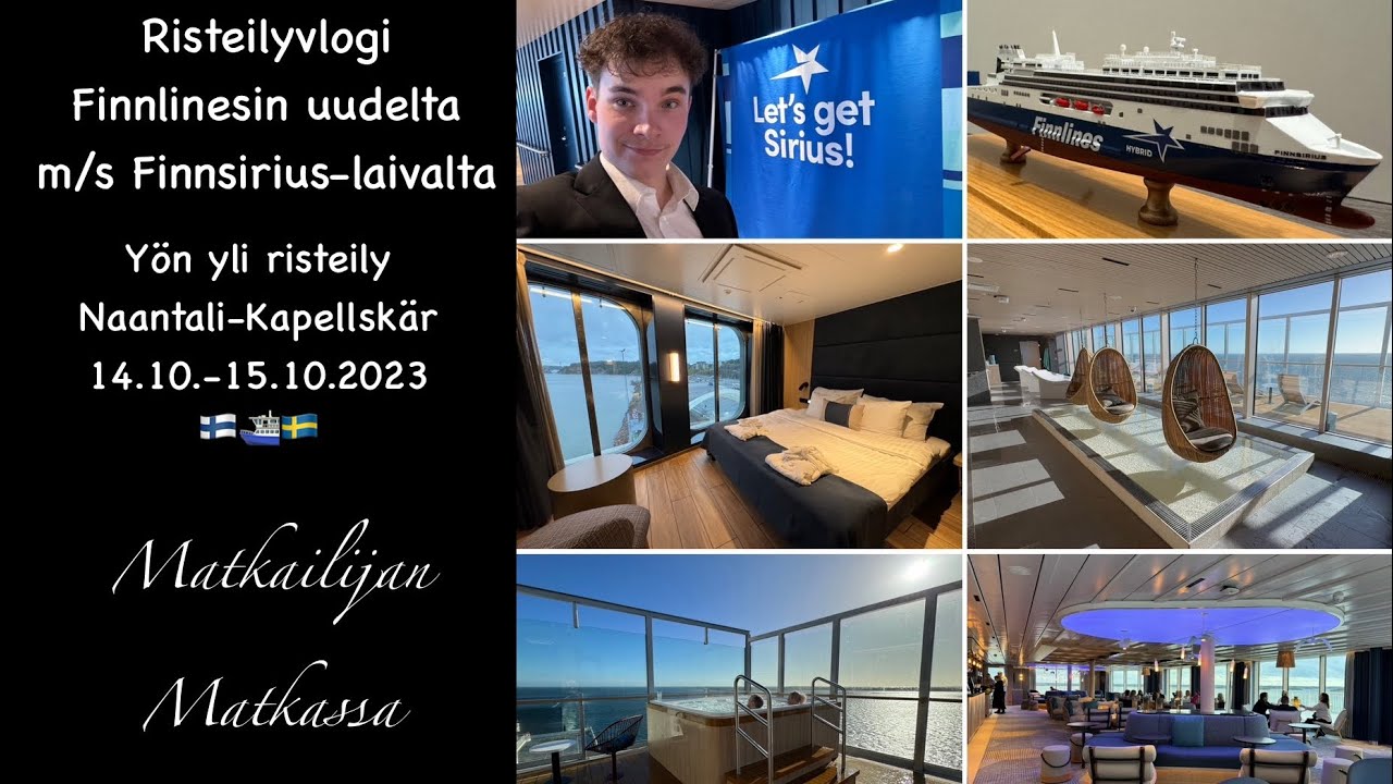 Risteilyvlogi m/s Finnsiriukselta || Luksusta Itämerellä Finnlinesin uudella laivalla