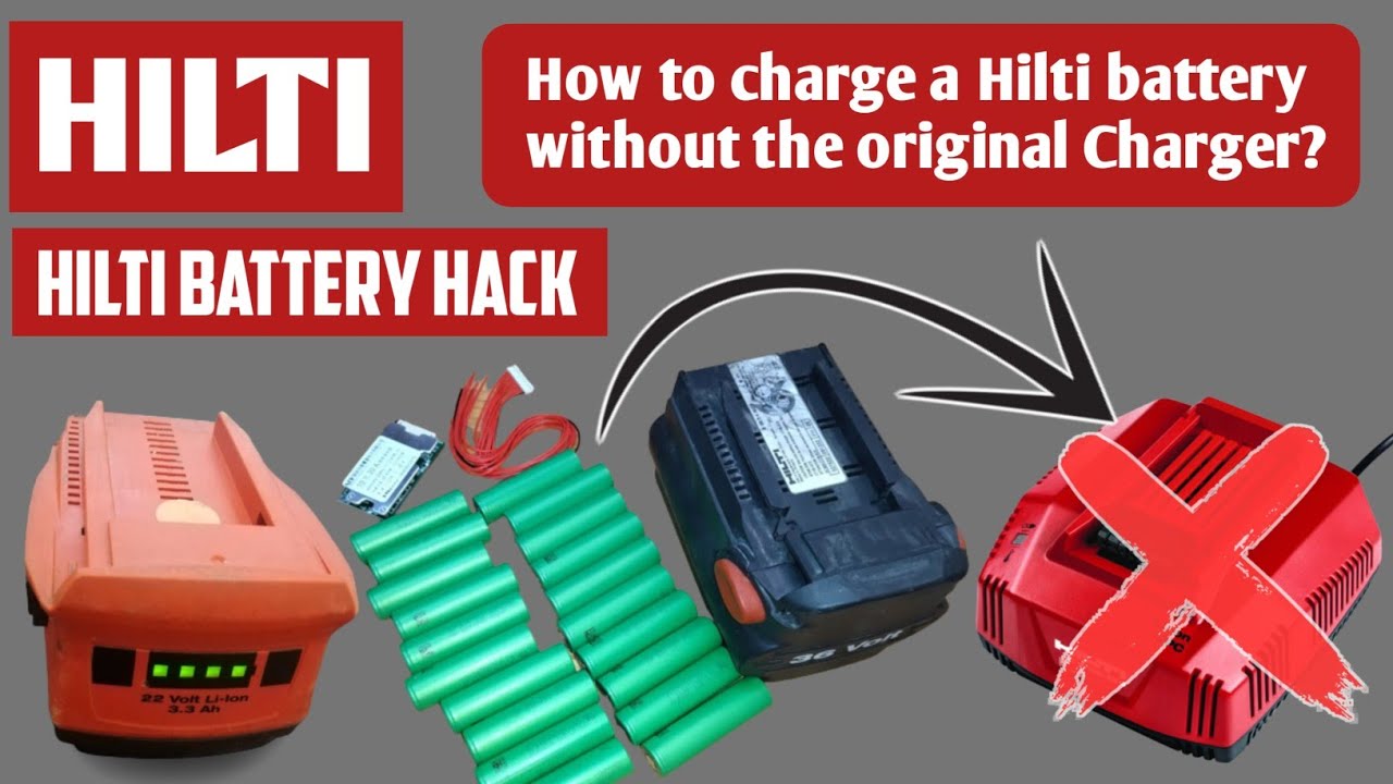 How To Charge a Hilti Battery Without the Original Charger || Hilti Battery Hack